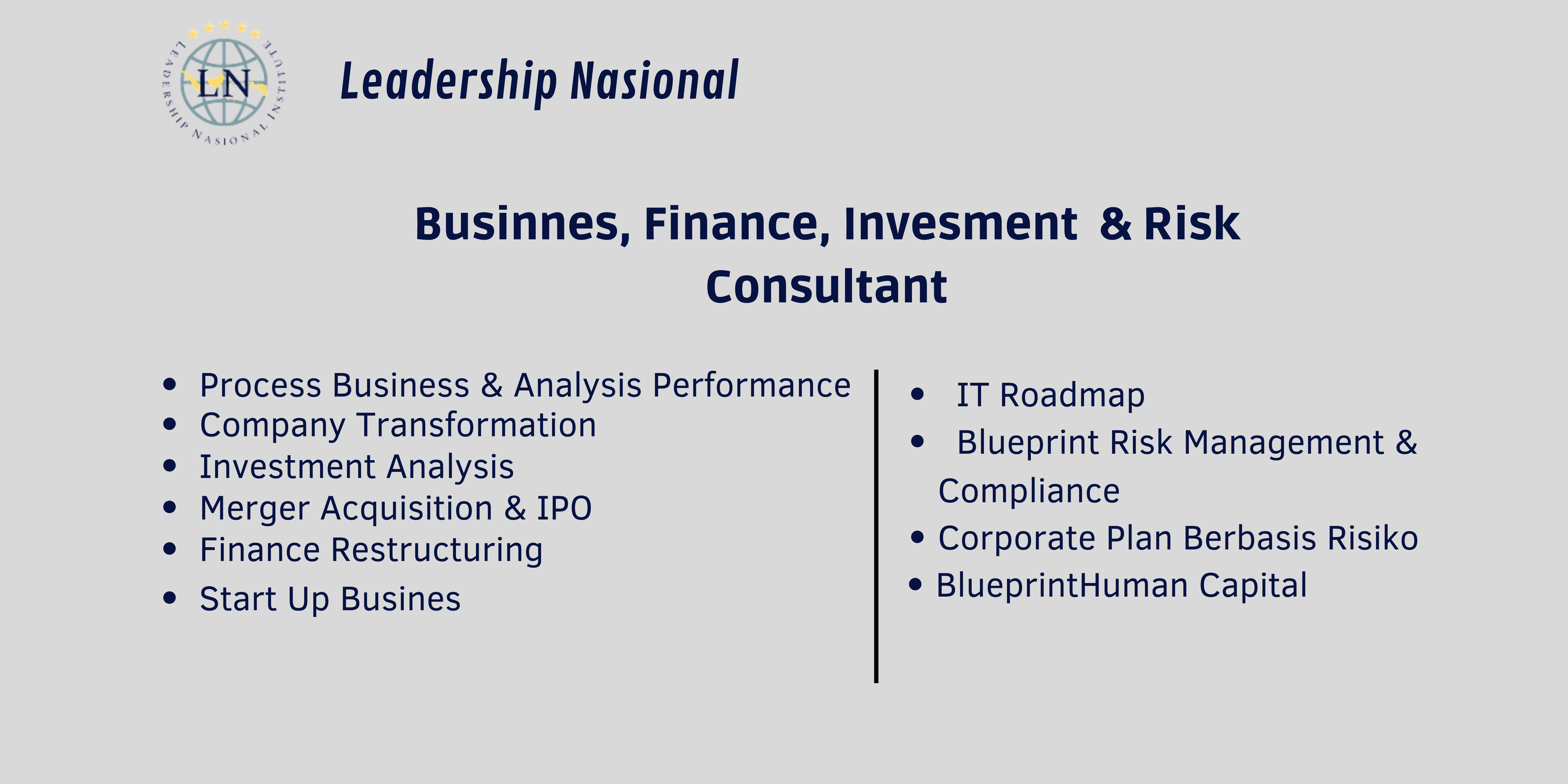 BUSINESS, FINANCE, INVESTMENT, & RISK CONSULTANT